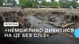 Жителі Запоріжжя про стан річки Дніпро після підриву Каховської ГЕС | Новини