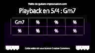 5/4 : Gm7 Backing Track (180bpm)