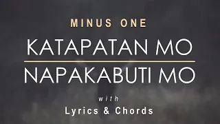 Katapatan Mo / Napakabuti Mo Minus One with Lyrics & Chords | Luis Baldomaro, Rommel Guevara