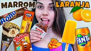 NAMORADA 24 HORAS só COMENDO COMIDA MARROM e LARANJA 🍫🥕