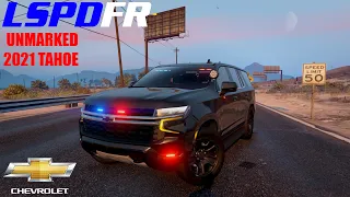 GTA V PC - Police Simulator - LSPDFR - Unmarked 2021 Tahoe