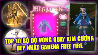 Free Fire | TOP 10 Trang Phục Vòng Quay May Mắn Kim Cương Đẹp Nhất Free Fire | Rikaki Gaming