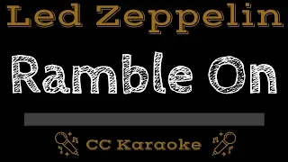 Led Zeppelin • Ramble On (CC) [Karaoke Instrumental Lyrics]