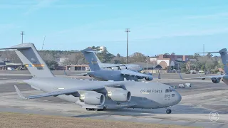 USAF Launches 24 C-17 Globemaster III Together