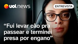 Jovem é presa por engano ao levar cão para passear: 'Comi comida estragada e dormi com ratos'