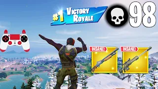 98 Elimination Solo Vs Squads Gameplay Wins (Fortnite Chapter 5 PS4 Controller)
