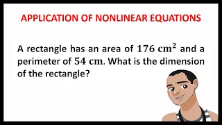 FINDING DIMENSION OF RECTANGLE WITH GIVEN AREA AND PERIMETER
