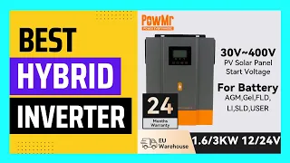 PowMr 12V 24V MPPT Solar Inverter Hybrid Off Grid Solar Pure Sine Wave Inverter 220V 230V 1.6KW