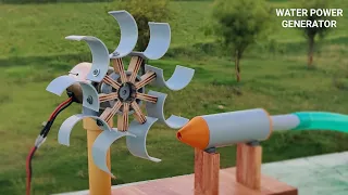 Mini Hydroelectricity Generator with Extremely Powerful Water Outlets