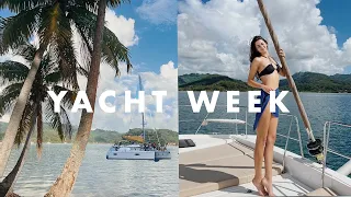 i lived on yacht for a week in tahiti & bora bora | yacht week vlog