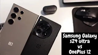 Samsung Galaxy s24 ultra vs OnePlus 12 || Ultra zawsze znaczy lepszy ? (English subtitles)
