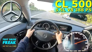 2009 Mercedes Benz CL 500 4MATIC 388 PS TOP SPEED GERMAN AUTOBAHN DRIVE POV