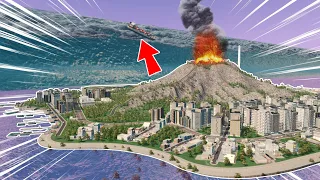 Cuando Frenas Un MEGA TSUNAMI en Cities Skylines - Tsunami = Dinero