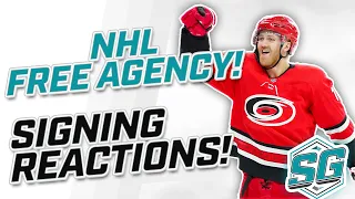 2021 NHL FREE AGENCY REACTIONS!