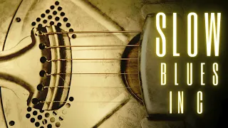 Slow Delta Blues Guitar Jam Track | 12 Bar Blues in C