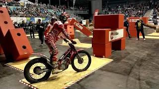 HallenTrial 2018 Indoor Trial Wiener Neustadt - Jaime Busto  on GasGas wins!