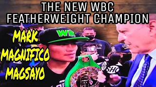 CONGRATS THE NEW WBC FEATHERWEIGHT CHAMPION MARK MAGNIFICO MAGSAYO