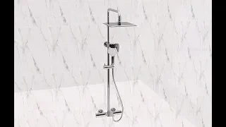 How to install the thermostatic shower mixer set?