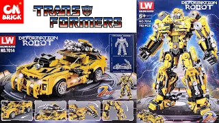 Unoffical LEGO BUMBLEBEE TRANSFORMERS LW7014  Unofficial LEGO SPEED BUILD