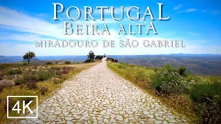 Stunning panoramic lookout: Miradouro de São Gabriel, Beira Alta PORTUGAL 2021 - ASMR 4K 60fps