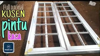 How to make galvanized hollow sills and minimalist glass doors / GLASS INSTALLATION BONUS