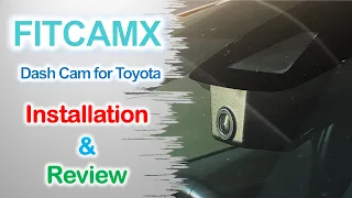 FITCAMX Integrated Dash Cam for Toyota | Installation | Review | Discount Code