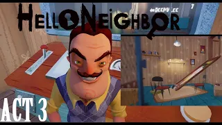 How to remove the painting to a secret room hello neighbor act 3