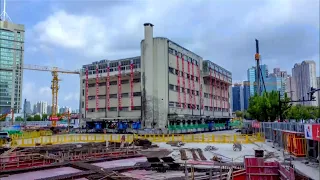 Building in Shanghai relocates on robotic walker