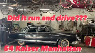 1954 Kaiser Manhattan First Drive