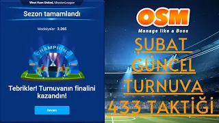 OSM 2022 TURNUVA KAZANDIRAN GÜNCEL TAKTİK | Online Soccer Manager New Tactic 2022