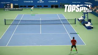 Top Spin 2K25 - Roger Federer Vs Andre Agassi - HYPER TIE BREAK I Us Open (PS5)