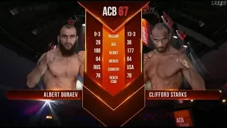 ACB 67:  Albert Duraev VS Clifford Starks | Альберт Дураев VS Клифорд Старкс