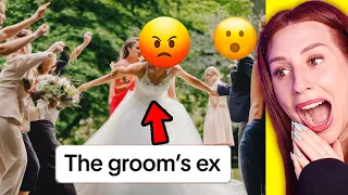 when ex's get invited to weddings - REACTION
