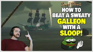 How to beat a sweaty GALLEON with a SLOOP! - Sea of Thieves PvP!