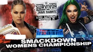 WWE 2K22 Ronda Rousey vs Shotzi Survivor Series War Games 2022 Predictions
