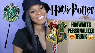 HOGWARTS PERSONALIZED TRUNK UNBOXING | SLYTHERIN