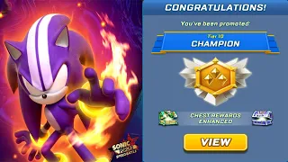 Sonic Forces - CHAMPION in Season 52 - Use Best Runners: Infinite, Super Sonic, Darkspine, Lancelot