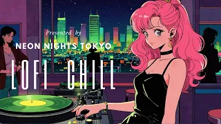 "Soothing Neon Tokyo: Urban Nightscape LOFI"🍸💓 LOFI & Japanese 90's city pop culture anime.