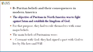 Histoire des idées Americaines Puritan thought in colonial America