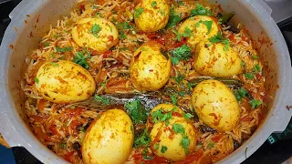 100% tasty 😋 முட்டை பிரியாணி புதிய முறையில் குக்கரில்  easya செய்ங்க | Muttai Biryani | egg biryani