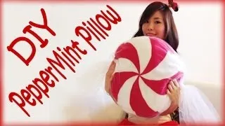 DIY Christmas Peppermint Pillow
