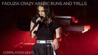 Faouzia's crazy arabic runs, trills and high notes😱| Live performance compilation video