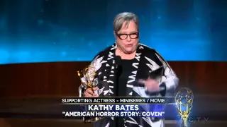 Kathy Bates wins an Emmy for American Horror Story 2014