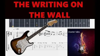 THE WRITING ON THE WALL |#ironmaiden#| Guitar Tab | #Mastertabs#BestFreeYoutubeMusic# #heavymetal#