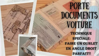 Tuto et patron Gratuit. Spécial Fête des Pères. Porte Documents Voiture