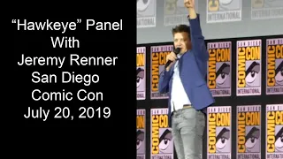 "Hawkeye" TV Series SDCC Panel With Jeremy Renner