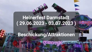 Heinerfest Darmstadt ( 29.06.2023 - 03.07.2023 ) [ Beschickung / Attraktionen ]