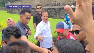 Jokowi Ajak Gibran hingga Jan Ethes Jalan Jalan ke Candi Borobudur