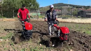 KINGS OF THE FIELDS ARE AT WORK / HOEING WITH MOTORCULTIVATORS