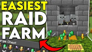 Easiest Raid XP Farm Minecraft Bedrock 1.20